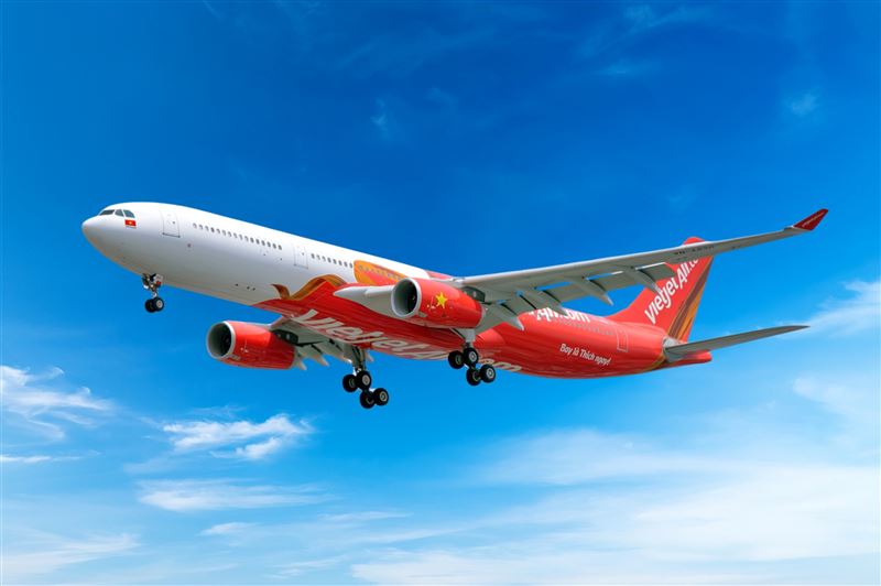 越捷航空宣布,台北-富國島航線經濟艙(Eco)機票最低0元起。(圖/越捷航空提供)