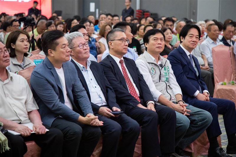 黨內許多要角也親臨現場。（圖／民進黨提供）