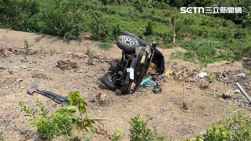 台東縣卑南鄉富源村昨天(18日)中午發生死亡車禍。(圖/翻攝畫面)