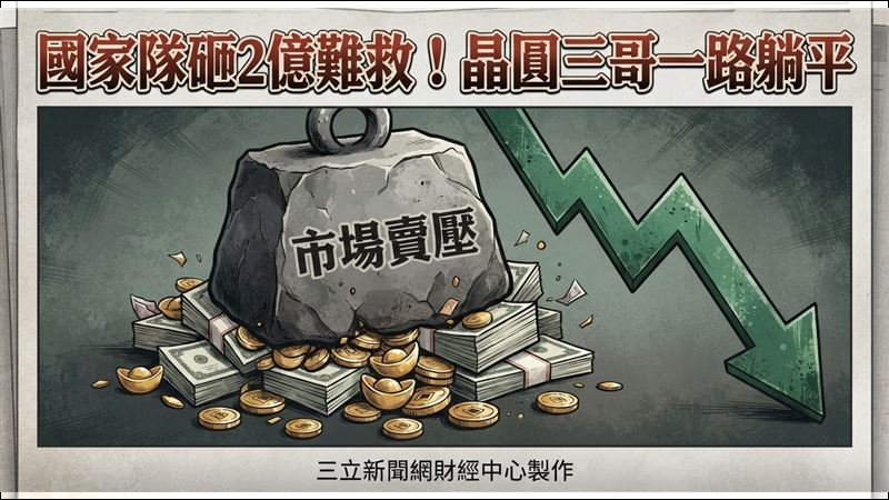 國家隊砸2億難救！晶圓三哥一路躺平