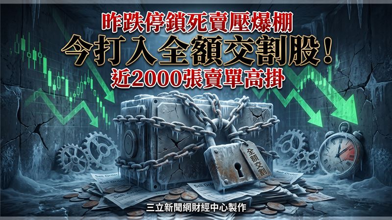 西勝今打入全額交割　昨跌停鎖死賣壓爆棚
