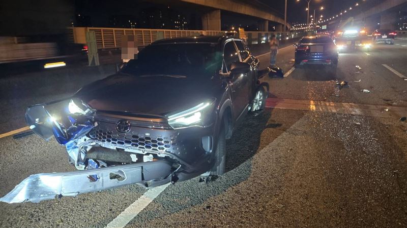 車禍事故情形。(圖/翻攝畫面)