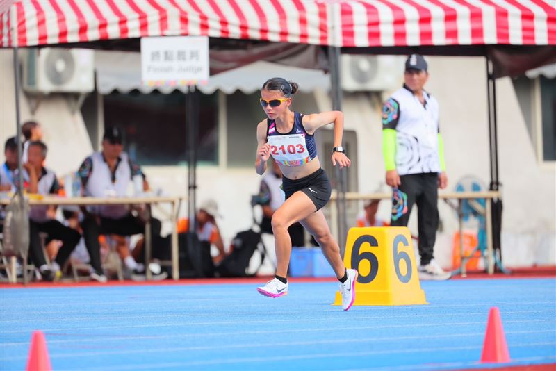 2026國際少年運動會，新北新泰國中林芃萱－女子800公尺銅牌。（圖／新北市政府提供）