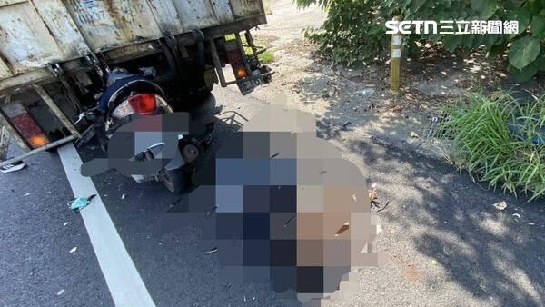 彰化男騎車撞違停貨車！爆頭慘死畫面曝