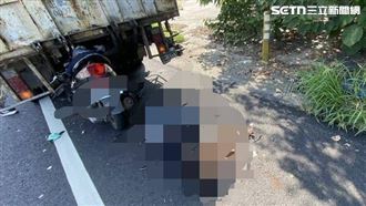 彰化男騎車撞違停貨車！爆頭慘死畫面曝