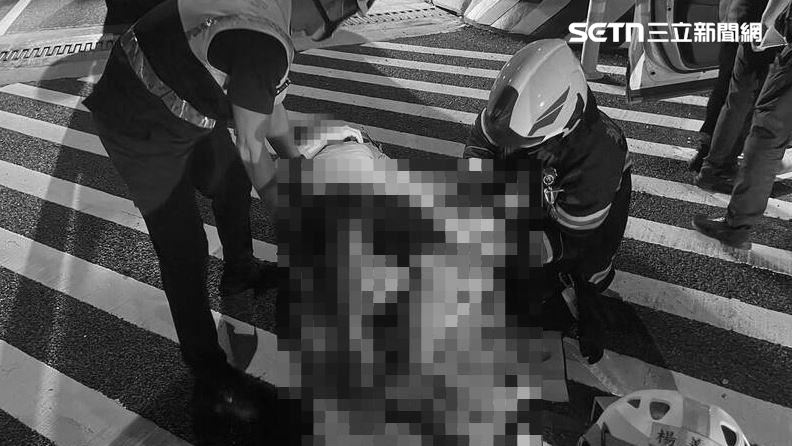 國1彰化段驚悚車禍！男夾車內大腿變形
