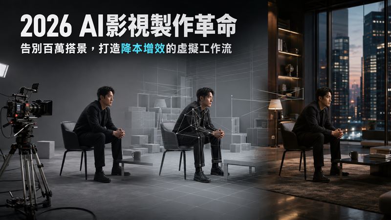 2026 AI影視製作革命：告別百萬搭景