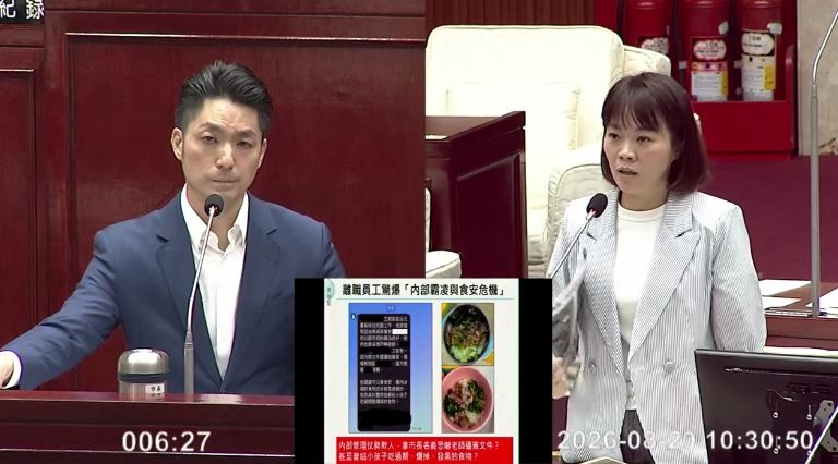 簡舒培轟蔣萬安,連兒虐都保力達B(圖/翻攝自北市議會直播)