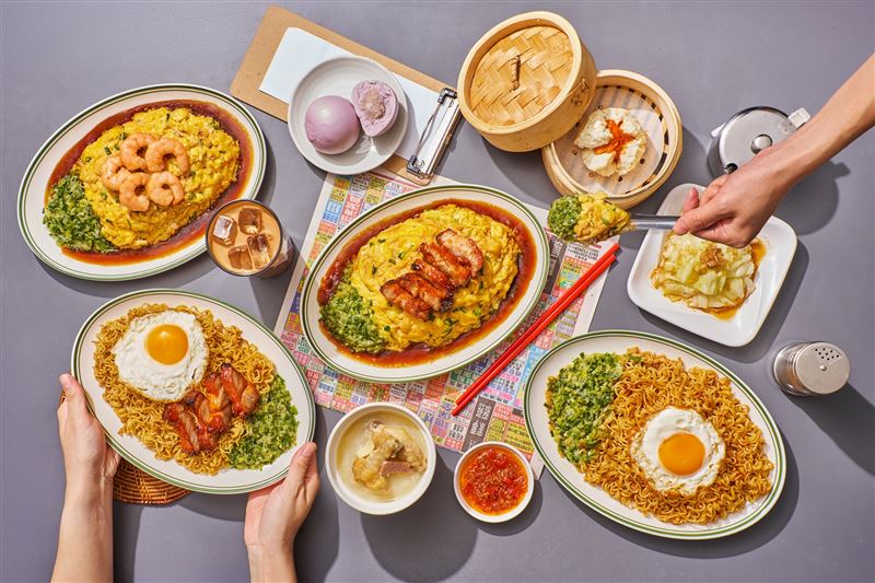港式快餐黑馬「心開冰室Happppppy Café」8/21進駐台北京站百貨美食街。(圖/品牌業者提供)