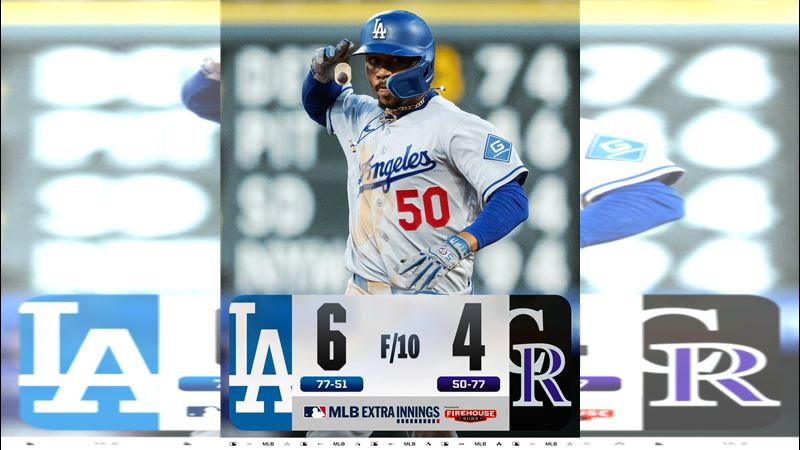 道奇6：4擊敗落磯。（圖／翻攝自X平台 @MLB）