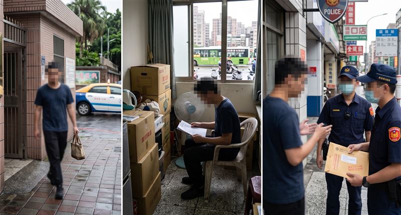 後備軍人剛出獄,從台中搬到台北,無故不依規定申報遷移住處所,導致教育召集令無法送達遭依法送辦。(示意圖/AI製圖)