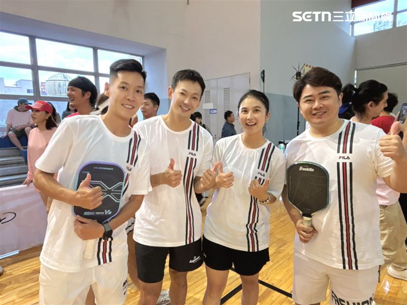 陳昭瑋非常熱愛打匹克球,同時也是匹克球的代理商。(圖/陳昭瑋提供)