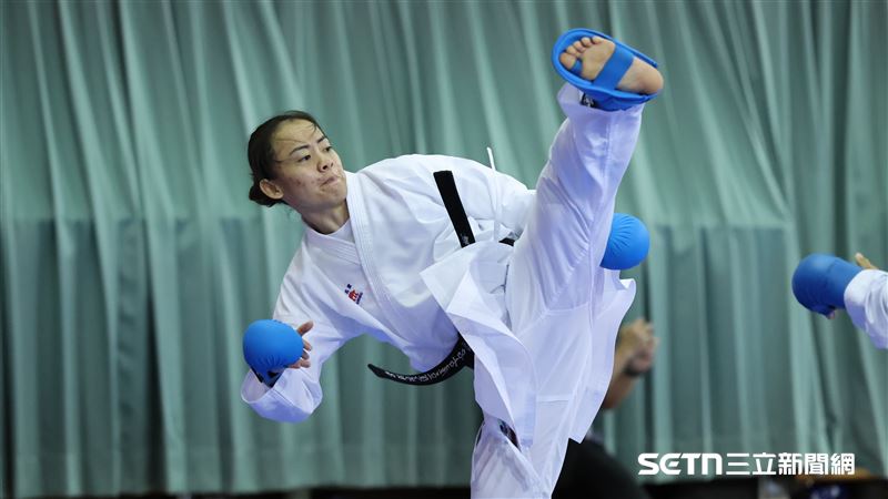 名古屋亞運媒體日,空手道女子55公斤級選手辜翠萍。(圖/記者劉彥池攝影)