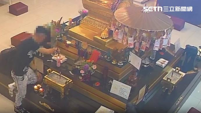 夫妻帶兒偷四面佛　行竊前竟還先擲筊