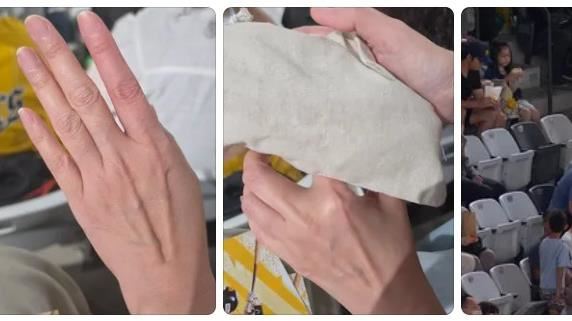 大巨蛋搶界外球！2男「壓手扳指」網怒了