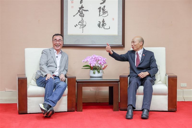 李四川日前拜會韓國瑜,獲韓國瑜發文力挺。(圖/李四川競辦提供)