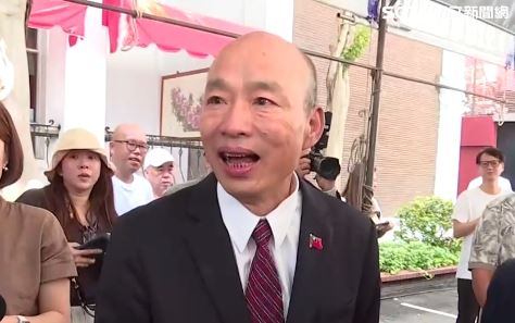 韓國瑜談陳幸妤婚變,「希望他們全家能夠平平安安」(圖/翻攝畫面)