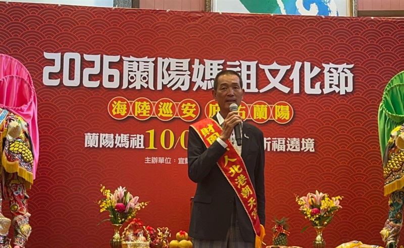 蔡咏鍀表示多次向媽祖擲筊一直沒有求得聖筊,決定不參選,專心廟務。(圖/翻攝北港朝天宮臉書)