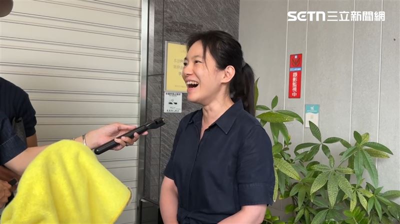 陳幸妤提到兒子臉上堆滿笑容。(圖/記者潘建任攝影)