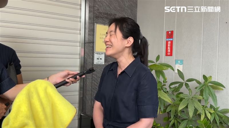陳幸妤被問到爸爸陳水扁回,他現在只能在社群上搞笑。(圖/記者潘建任攝影)