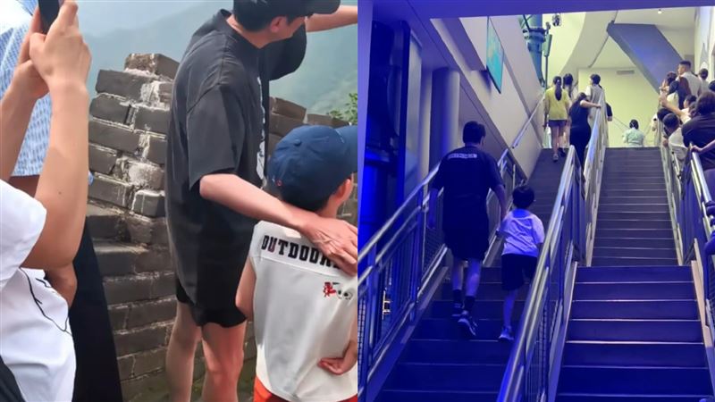 馮紹峰帶兒子出遊 神似趙麗穎引熱議