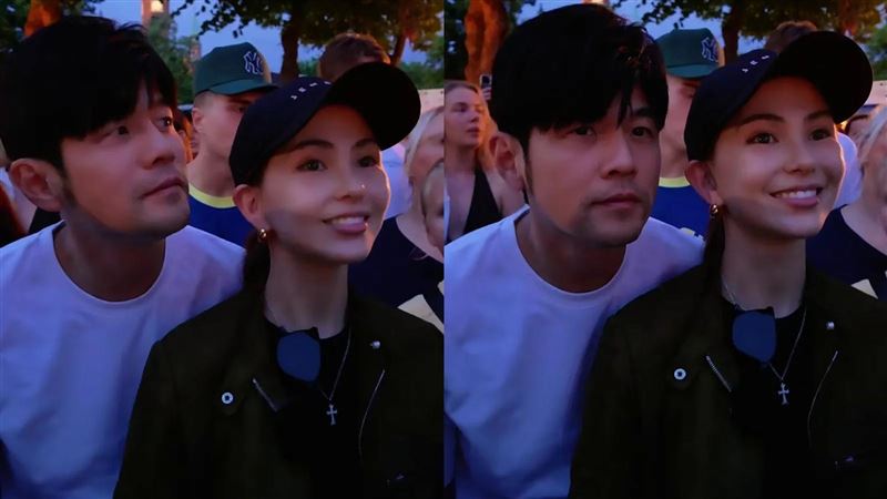 周杰倫夫妻零偽裝看表演　昆凌聽這話秒哭