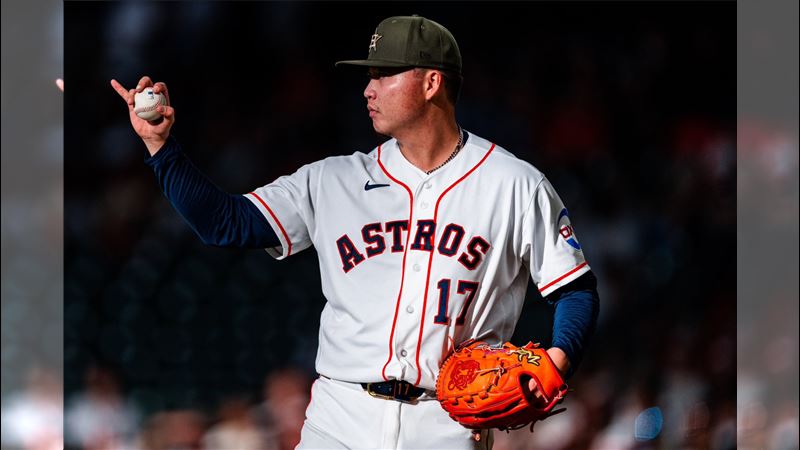 台灣旅美好手鄧愷威。(圖/翻攝自X平台 @astros)