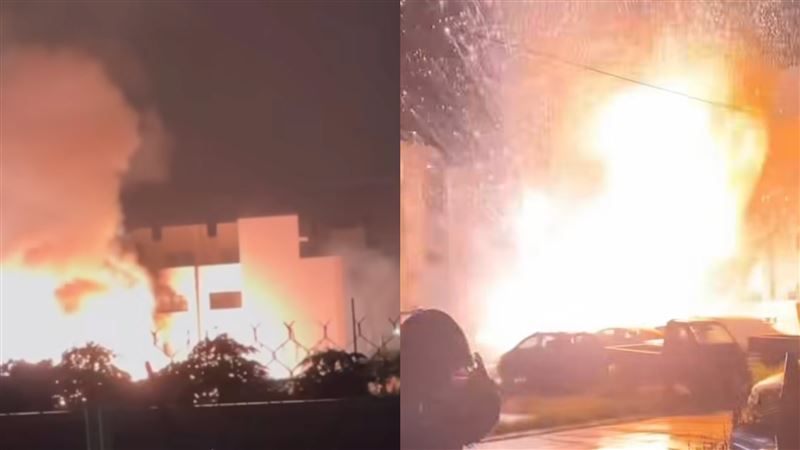 台南凌晨大火「連續爆炸」 多消防車燒毀