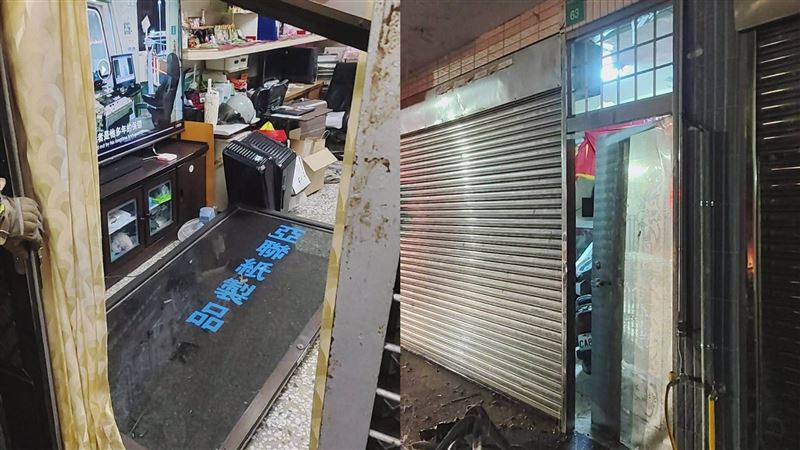 附近民宅遭爆炸威力波及。(圖/翻攝自甲您童心-童小芸臉書)