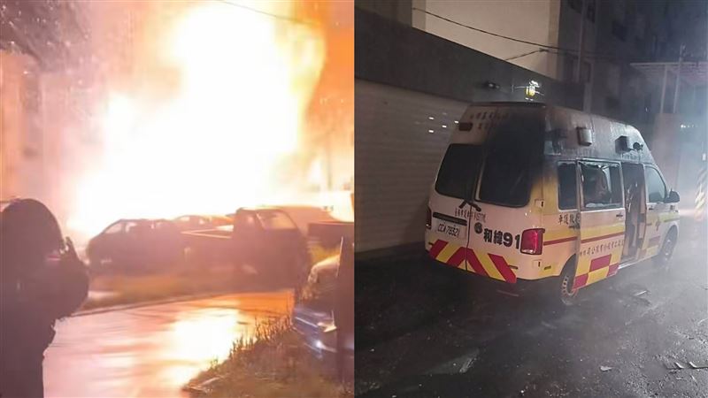台南凌晨大爆炸13人送醫 救護車也炸毀