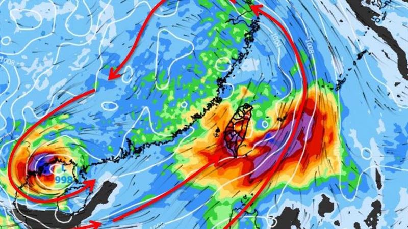 西南季風強風軸掃台灣!這些縣市雨炸3天