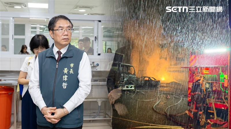 黃偉哲表示,目前共有14人送醫,均無生命危險,市府正儘速處理善後工作,查明起火爆炸原因。(圖/翻攝自黃偉哲臉書)