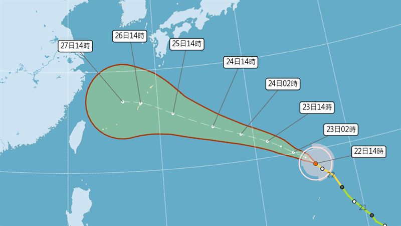 沙德爾估明轉強颱恐更近台　4地防紫暴雨