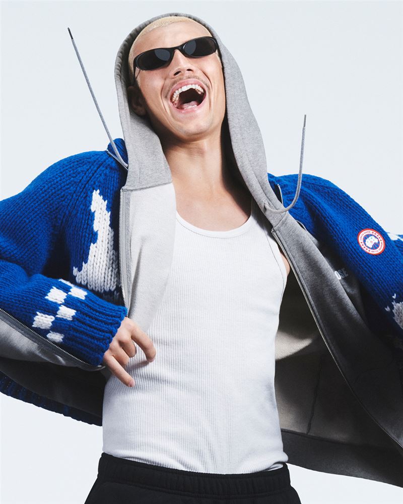 Canada Goose 2026 秋冬抓絨系列以懷舊圖案、經典格紋與印花元素貫穿針織服飾,在復古意趣與當代風格之間取得巧妙平衡,為本季注入鮮明而多元的時尚氣息。(圖/品牌業者提供)