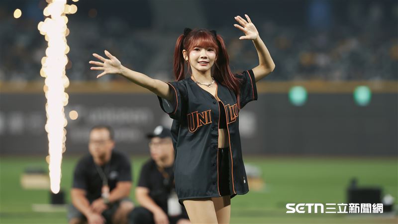 統一獅啦啦隊Uni-Girls成員芮絲。（圖／記者劉彥池攝影）
