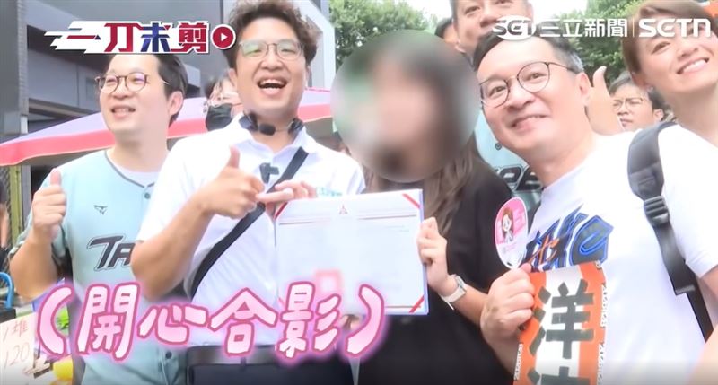 新竹女高中生跨區追沈柏洋討簽名,之後想念台大法律當他的學妹。(圖/三立電視)