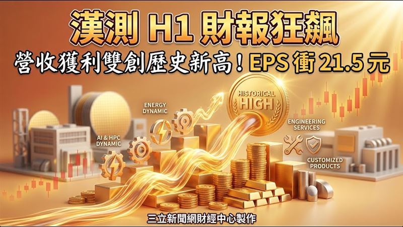 漢測上半年獲利創高　前7月營收超越去年