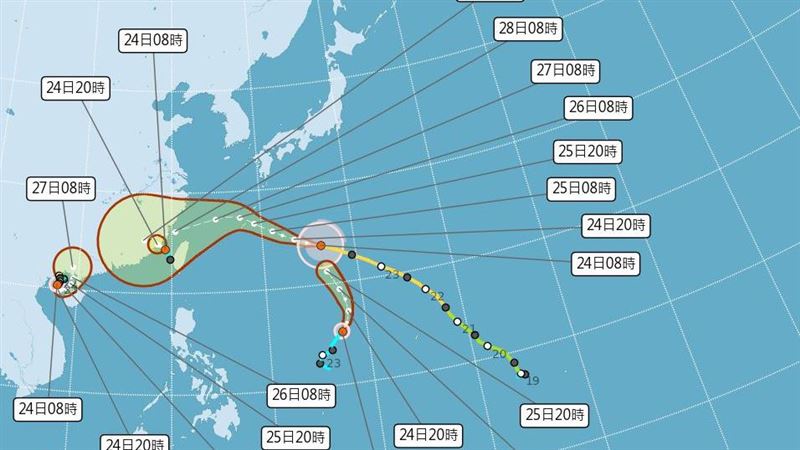 又見三颱共存!閃電颱風生成 最新路徑曝