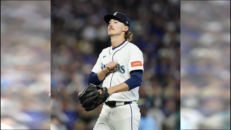 西雅圖水手先發投手米勒(Bryce Miller)。(圖/翻攝自X平台 @MarinersPR)
