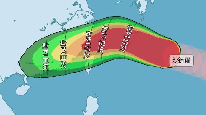 颱風假?沙德爾暴風圈侵襲率「1地達83%」