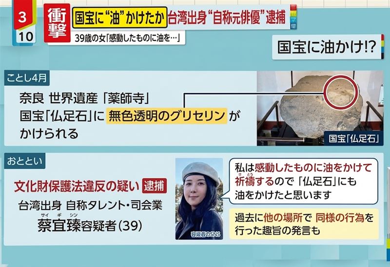 日本電視台熱門午後新聞節目「ミヤネ屋」亦邀請專家分析其涉案法律責任。(圖/翻攝自Threads)