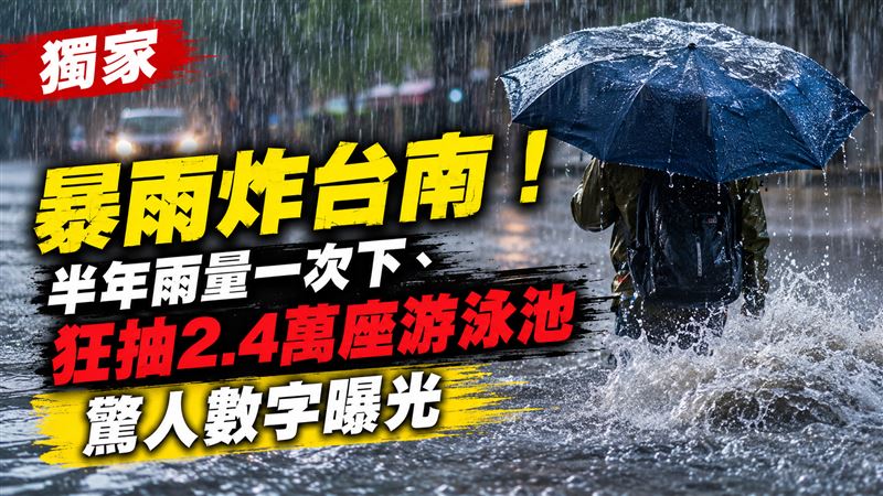 獨／暴雨炸台南 驚人數字曝：6座白河水庫