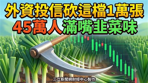 外資投信砍這檔1萬張　45萬人滿嘴韭菜味