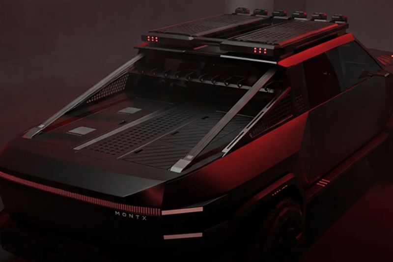 Montx P10乍看之下很難不讓人想到Tesla Cybertruck。(圖/翻攝Montx網站)