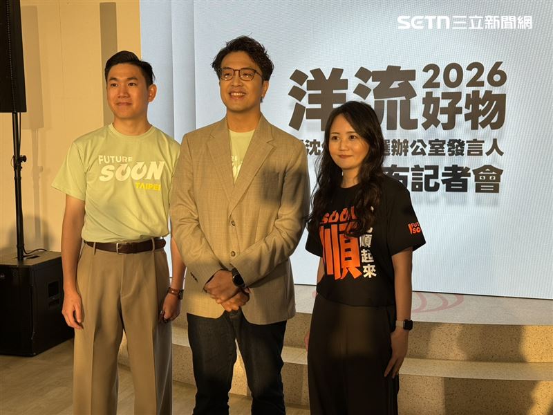 沈伯洋宣布延攬具國會、地方及公共事務經驗的青年人才蔡一愷、林昱彤擔任發言人（圖／記者劉秀敏攝影）