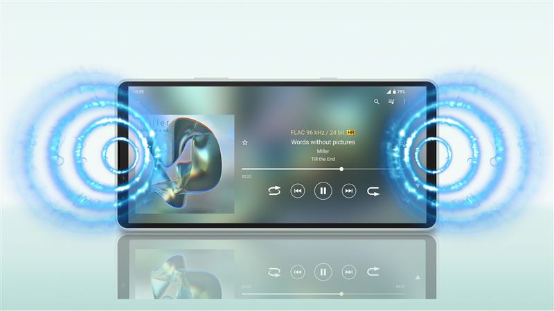 透過升級揚聲器系統與重新調校前置立體聲雙喇叭,Xperia 10 VIII整體音量較前代提升約15%,低音表現提升超過30%