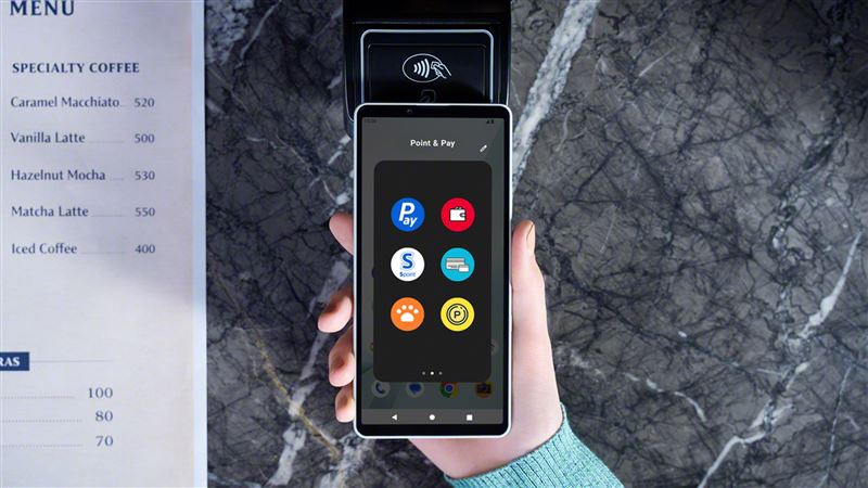Xperia 10 VIII全新導入「點數與支付」快捷選單,只需連按兩下電源鍵,即可快速開啟支付、會員及常用應用程式
