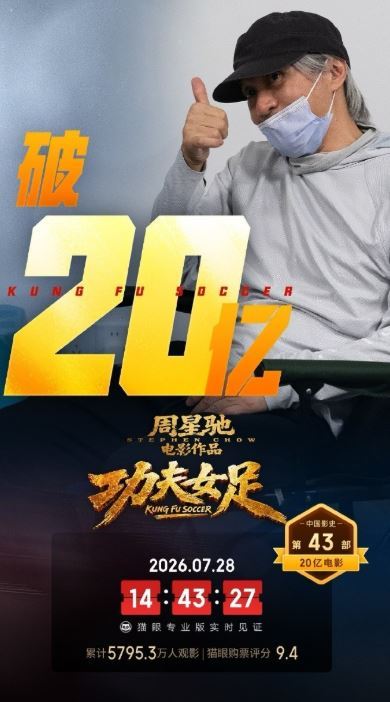 近期向佐因談到周星馳電影《功夫女足》再度掀起討論。(圖/翻攝自微博)