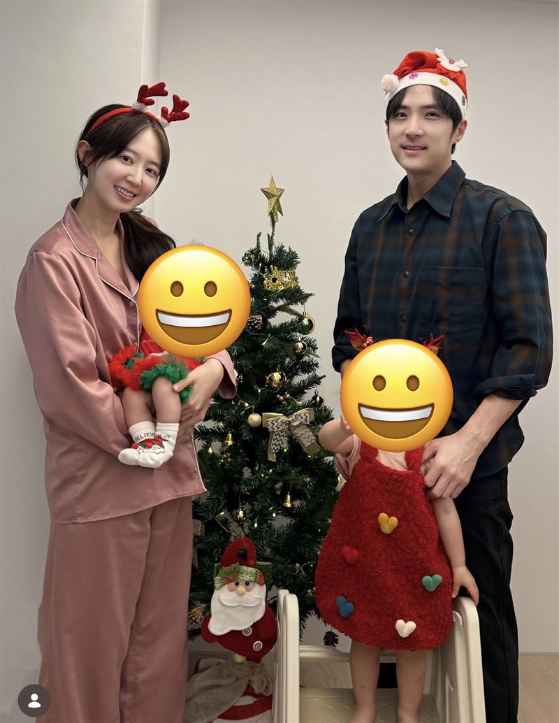 洪詩婚後育有兩個小孩。(圖/翻攝自IG)