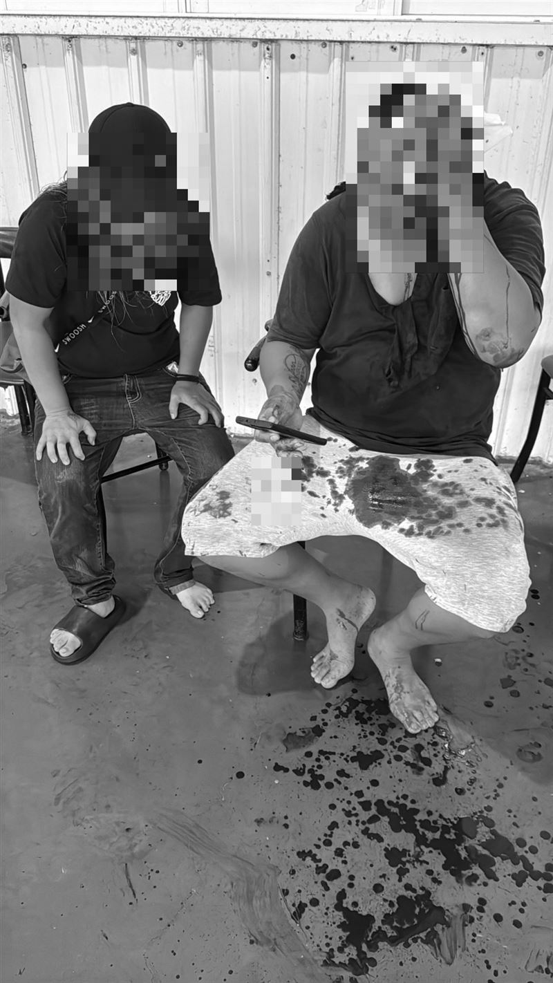 黃姓夫妻勸說反被暴打造成全身多處受傷,所幸經送醫後均無生命危險。(圖/民眾提供)